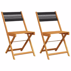 VidaXL 367678, Terrace, Bois d'acacia, Noir, 110 kg, 410 mm, 525 mm