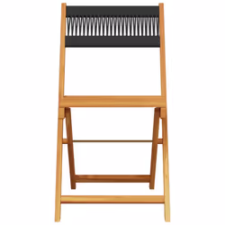 VidaXL 367678 chaise d'extérieur Terrace Bois d'acacia Noir - Vue supplémentaire 5