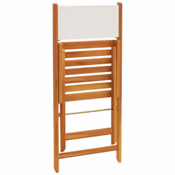 VidaXL 367681 chaise d'extérieur Terrace Bois d'acacia, Polyester Crème, Blanc - Vue supplémentaire 8