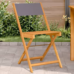 VidaXL 367682 chaise d'extérieur Terrace Bois d'acacia, Polyester Anthracite