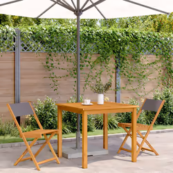 VidaXL 367682 chaise d'extérieur Terrace Bois d'acacia, Polyester Anthracite