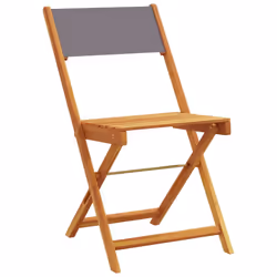 VidaXL 367682 chaise d'extérieur Terrace Bois d'acacia, Polyester Anthracite - Vue supplémentaire 4