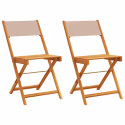 VidaXL 367683, Terrace, Bois d'acacia, Polyester, Taupe, 110 kg, 410 mm, 525 mm
