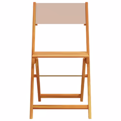 VidaXL 367683 chaise d'extérieur Terrace Bois d'acacia, Polyester Taupe - Vue supplémentaire 5