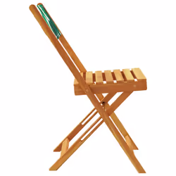 VidaXL 367685 chaise d'extérieur Terrace Bois d'acacia, Polyester Vert - Vue supplémentaire 6