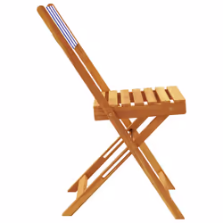 VidaXL 367686 chaise d'extérieur Terrace Bois d'acacia, Polyester Bleu, Blanc - Vue supplémentaire 6