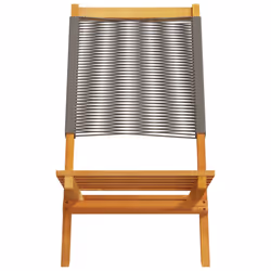 VidaXL 367688 chaise d'extérieur Terrace Bois d'acacia, Polypropylène (PP) Gris - Vue supplémentaire 5