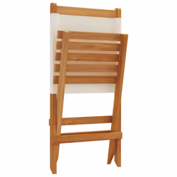 VidaXL 367690 chaise d'extérieur Terrace Bois d'acacia, Polyester Crème, Blanc - Vue supplémentaire 8