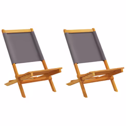 VidaXL 367691, Terrace, Bois d'acacia, Polyester, Anthracite, 110 kg, 410 mm, 720 mm