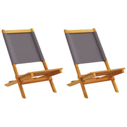 VidaXL 367691 chaise d'extérieur Terrace Bois d'acacia, Polyester Anthracite