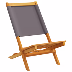VidaXL 367691 chaise d'extérieur Terrace Bois d'acacia, Polyester Anthracite