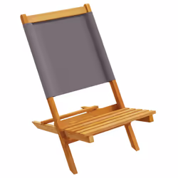 VidaXL 367691 chaise d'extérieur Terrace Bois d'acacia, Polyester Anthracite - Vue supplémentaire 4