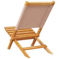 VidaXL 367692 chaise d'extérieur Terrace Bois d'acacia, Polyester Taupe - Vue supplémentaire 7