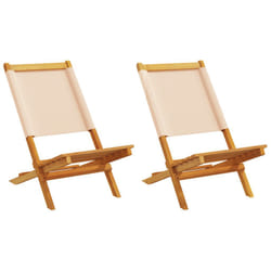 VidaXL 367693 chaise d'extérieur Terrace Bois d'acacia, Polyester Beige