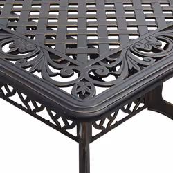 VidaXL 4002803 table de jardin Bronze - Vue supplémentaire 7
