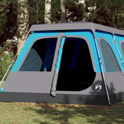 vidaXL Tente familiale à dôme 10 personnes bleu libération rapide