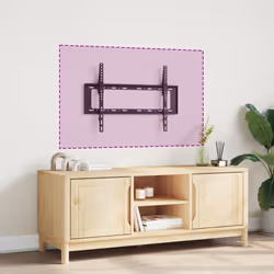 Ce support TV mural offre une solution pratique et peu encombrante pour installer votre télévision ou autres écrans ! Matéria ...