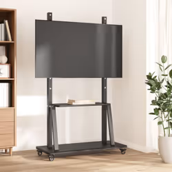 Ce meuble TV sur roulettes offre une solution pratique et peu encombrante pour installer votre téléviseur ou vos écrans ! Mat ...