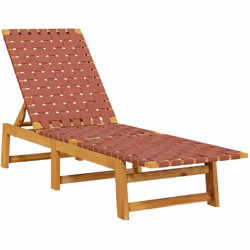 Cette chaise longue classique est idéale pour prendre un bain de soleil et vous détendre près de la piscine, sur la terrasse  ...