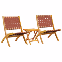 VidaXL 366511, Terrace, Bois d'acacia, Tissu, Marron, Rouge, 110 kg, 730 mm, 550 mm