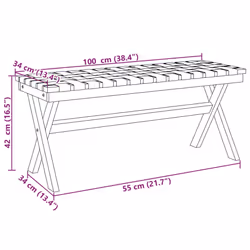 VidaXL 366515 banc de jardin Bois d'acacia - Vue supplémentaire 7