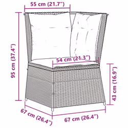 VidaXL 368986 Canapé de patio - Vue supplémentaire 8