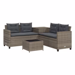 VidaXL 369029, Anthracite, Gris, Fibre de coton, Tissu, Polyester, Polyuréthane, Acier, Verre trempé, 50 cm, 50 cm, 33 cm, 17 ...