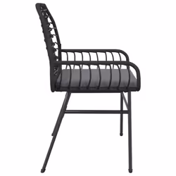 VidaXL 369091 chaise d'extérieur Terrace Siège rembourré Polyuréthane, Acier Noir - Vue supplémentaire 6