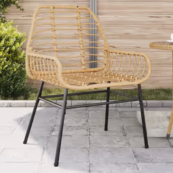 VidaXL 369092 chaise d'extérieur Terrace Siège rembourré Polyuréthane, Acier Marron