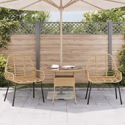 VidaXL 369092 chaise d'extérieur Terrace Siège rembourré Polyuréthane, Acier Marron