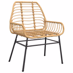VidaXL 369092 chaise d'extérieur Terrace Siège rembourré Polyuréthane, Acier Marron - Vue supplémentaire 4