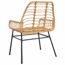 VidaXL 369092 chaise d'extérieur Terrace Siège rembourré Polyuréthane, Acier Marron - Vue supplémentaire 7