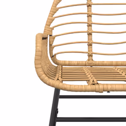 VidaXL 369092 chaise d'extérieur Terrace Siège rembourré Polyuréthane, Acier Marron - Vue supplémentaire 8