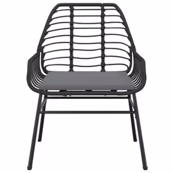 VidaXL 369093 chaise d'extérieur Terrace Siège rembourré Polyuréthane, Acier Gris - Vue supplémentaire 5