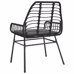 VidaXL 369093 chaise d'extérieur Terrace Siège rembourré Polyuréthane, Acier Gris - Vue supplémentaire 7