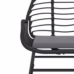 VidaXL 369093 chaise d'extérieur Terrace Siège rembourré Polyuréthane, Acier Gris - Vue supplémentaire 8