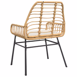 VidaXL 369094 chaise d'extérieur Terrace Siège rembourré Polyuréthane, Acier Crème, Blanc - Vue supplémentaire 7