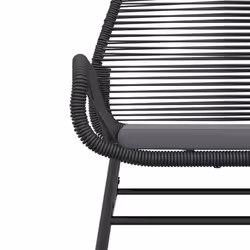 VidaXL 369095 chaise d'extérieur Terrace Siège rembourré Polyuréthane, Acier Gris - Vue supplémentaire 8
