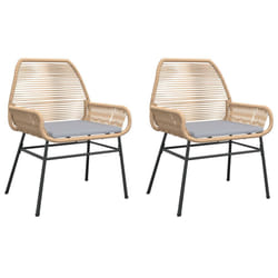 VidaXL 369096 chaise d'extérieur Terrace Siège rembourré Polyuréthane, Acier Gris