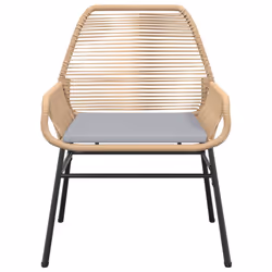 VidaXL 369096 chaise d'extérieur Terrace Siège rembourré Polyuréthane, Acier Gris - Vue supplémentaire 5