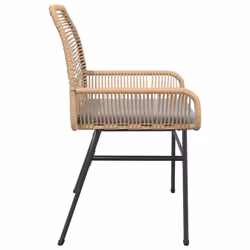 VidaXL 369096 chaise d'extérieur Terrace Siège rembourré Polyuréthane, Acier Gris - Vue supplémentaire 6