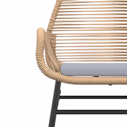 VidaXL 369096 chaise d'extérieur Terrace Siège rembourré Polyuréthane, Acier Gris - Vue supplémentaire 8