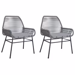 VidaXL 369097, Terrace, Siège rembourré, Polyuréthane, Acier, Gris, 110 kg, 570 mm