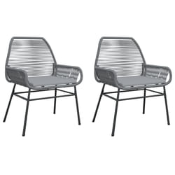 VidaXL 369097 chaise d'extérieur Terrace Siège rembourré Polyuréthane, Acier Gris