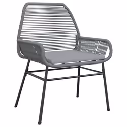 VidaXL 369097 chaise d'extérieur Terrace Siège rembourré Polyuréthane, Acier Gris - Vue supplémentaire 4