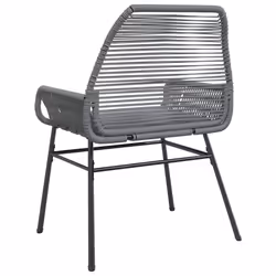 VidaXL 369097 chaise d'extérieur Terrace Siège rembourré Polyuréthane, Acier Gris - Vue supplémentaire 7