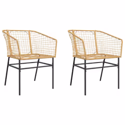 VidaXL 369099, Terrace, Siège rembourré, Polyuréthane, Acier, Marron, 110 kg, 620 mm