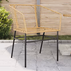 VidaXL 369099 chaise d'extérieur Terrace Siège rembourré Polyuréthane, Acier Marron