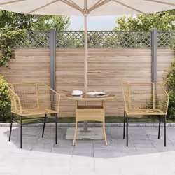 VidaXL 369099 chaise d'extérieur Terrace Siège rembourré Polyuréthane, Acier Marron