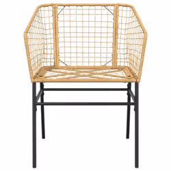 VidaXL 369099 chaise d'extérieur Terrace Siège rembourré Polyuréthane, Acier Marron - Vue supplémentaire 5